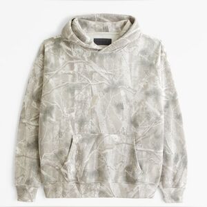 Abercrombie & Fitch Essential Popover Camouflage Hoodie-Size Small